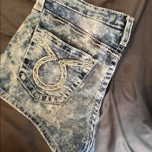 Big star stretch jean shorts